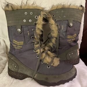The North Face Fur-Lined Lace-Up Boots